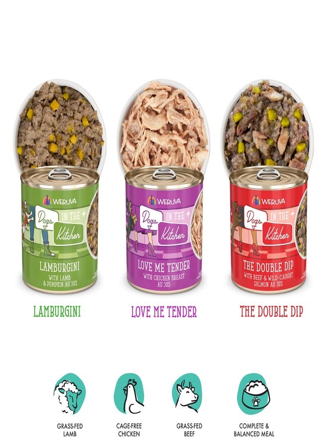 Weruva Dogs in The Kitchen, Variety Pack, Doggie Dinner Dance!, Wet Dog Food, 10oz Cans (Pack of 12) - Image 3